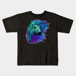 Horse Run Full color Kids T-Shirt